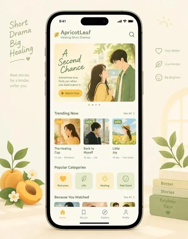AI看片软件 APP - 治愈系短剧免费观看 AI看片软件 APP 界面预览